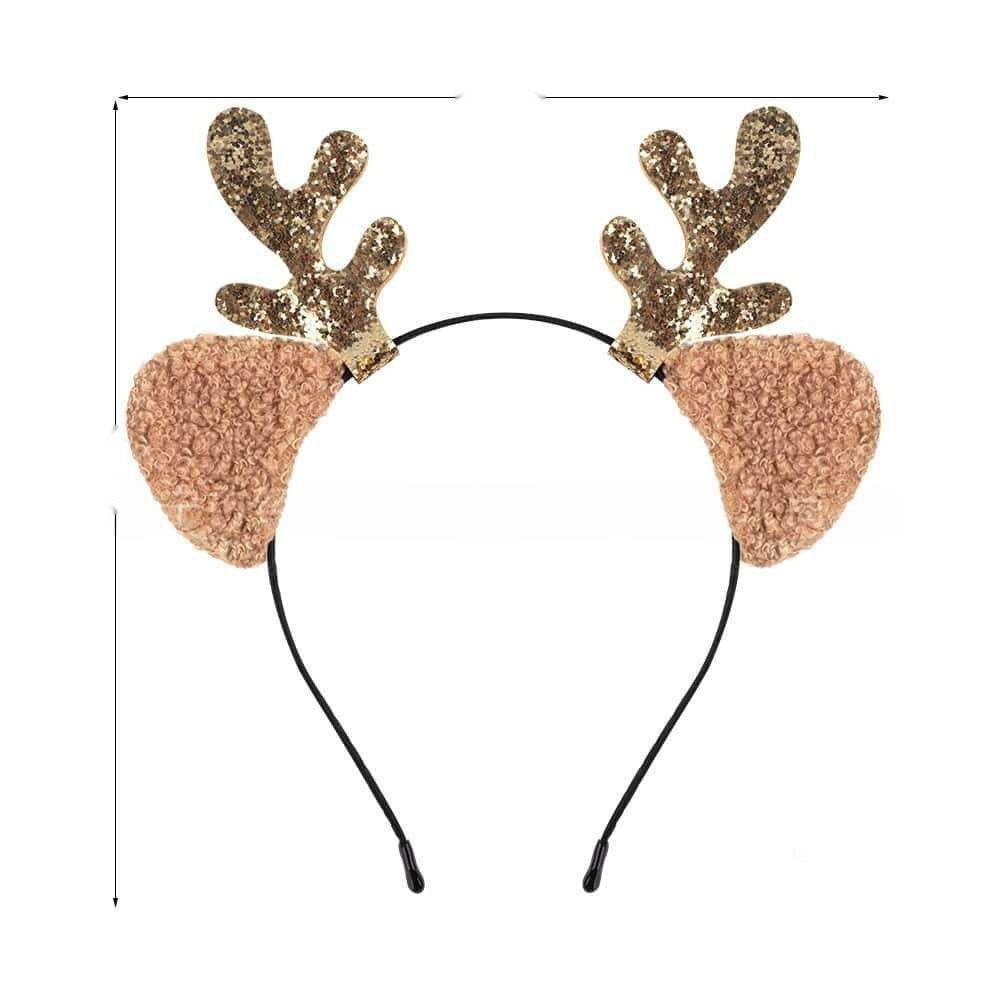 Reindeer Antler Headband for Kids Christmas Party Costume Photo Prop Hair Accessory