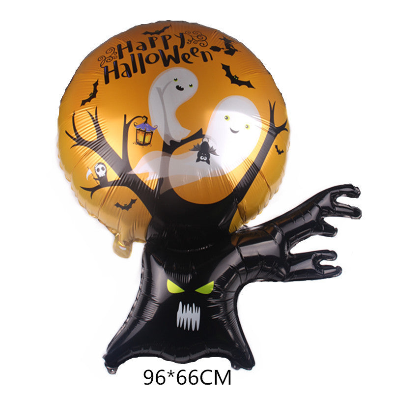 Halloween Foil Balloons, Skeleton And Vampire Aluminum Balloons For Party Decorations