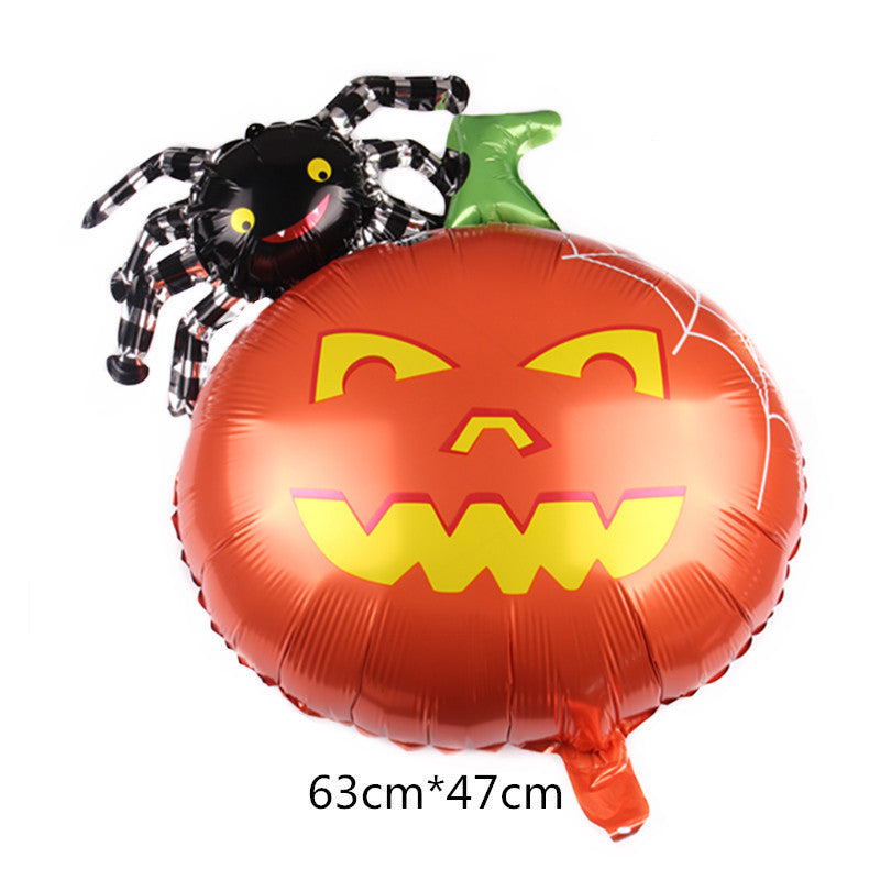 Halloween Foil Balloons, Skeleton And Vampire Aluminum Balloons For Party Decorations