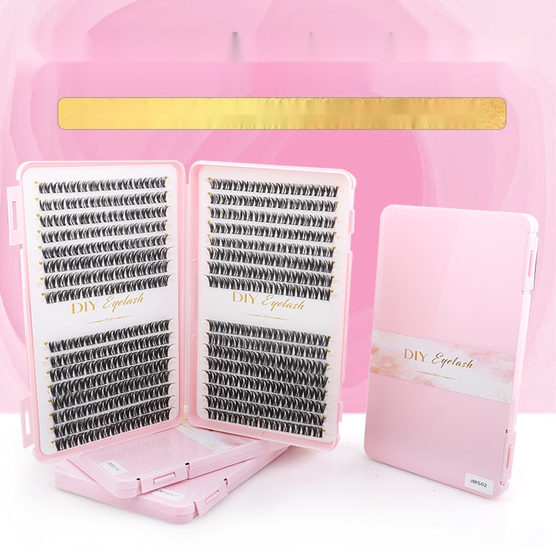 Lash Book Cluster False Eyelashes, Natural Fluffy Wispy Segmented Lashes for Beginners