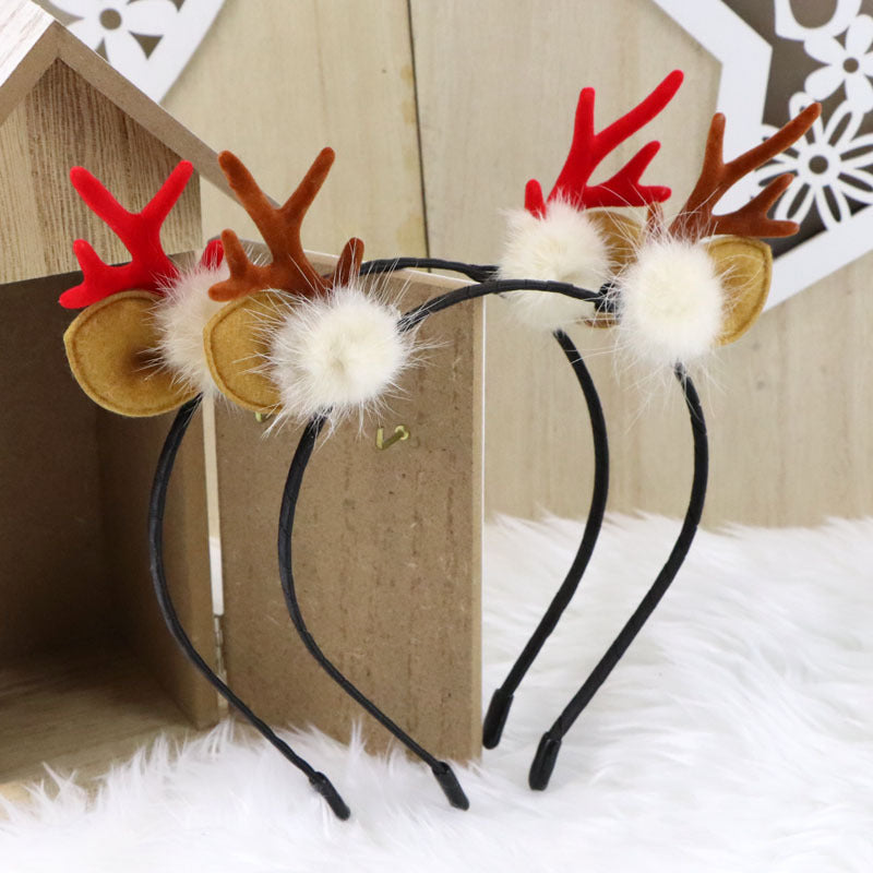 Snowman Reindeer Headband and Hair Clips Set, Christmas Party Hair Accessories for Kids