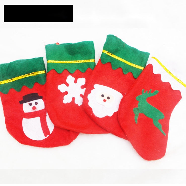 Christmas Stocking Gift Bags Large and Small, Cartoon Candy Bags for Holiday Gifts Decorations