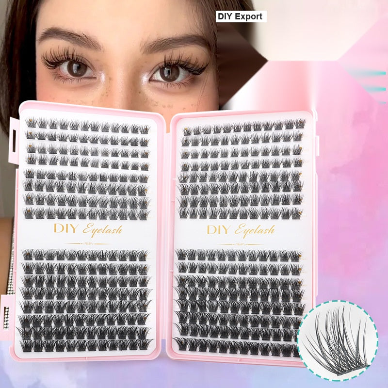 Lash Book Cluster False Eyelashes, Natural Fluffy Wispy Segmented Lashes for Beginners