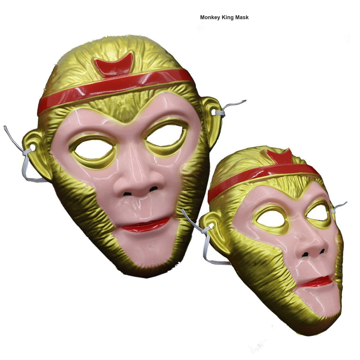 Glowing Monkey King Crown Hat, Light Up Golden Headpiece Costume for Boys Party Toy
