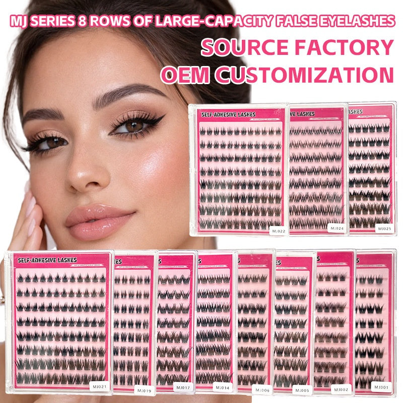 Natural Look False Eyelashes, Large Pack Wispy Realistic Lashes For Asian Mixed Style Eyes