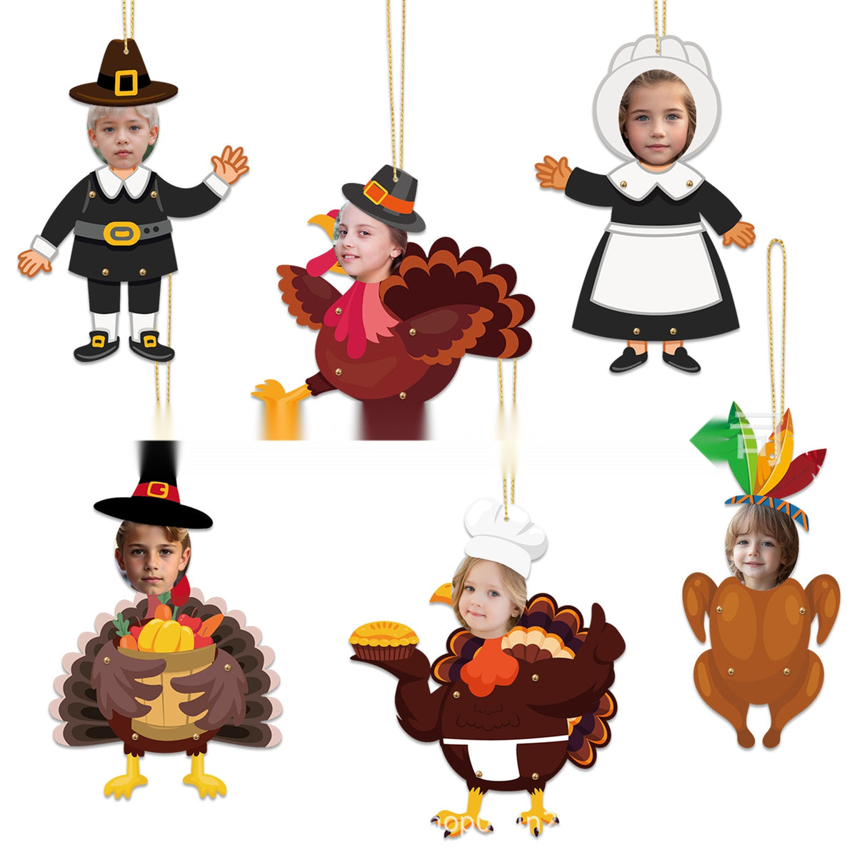 Thanksgiving Party Decoration Kit Banner Bunting Balloons Turkey Honeycomb Tabletop Decor Set