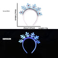Fluorescent Glowing Christmas Headband, Reindeer Antler Hair Hoop for Kids and Adults Holiday Party