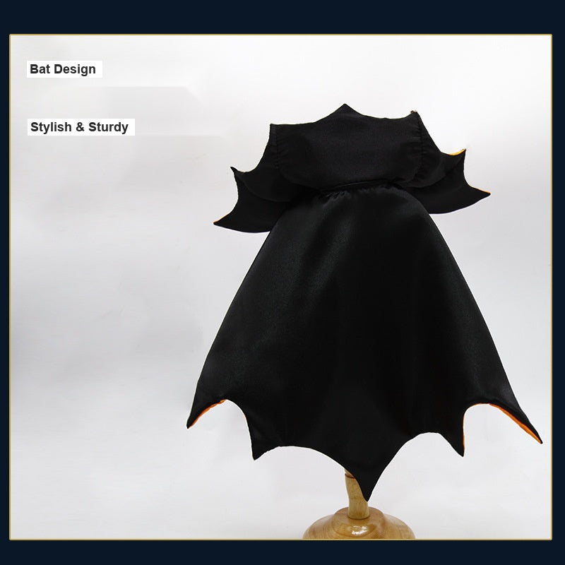Halloween Bat Cape Costume for Dogs and Cats, Funny Pet Dress Up Cloak