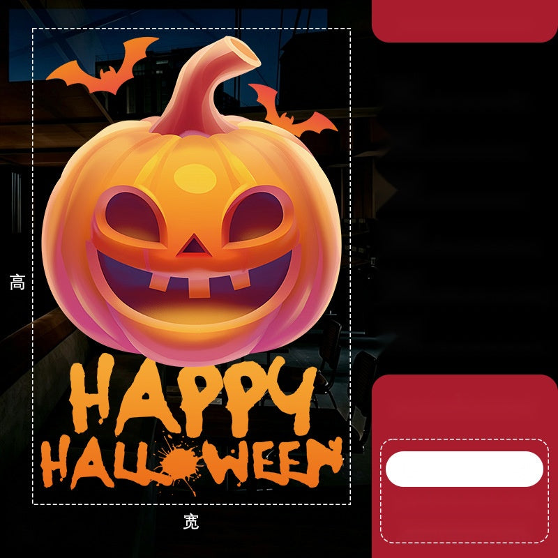 Cute Halloween Static Cling Stickers, Ghost Pumpkin Window Decals No Glue No Residue For Car And Glass