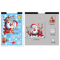 3D Snowflake Snowman Christmas Window Stickers, Santa Tree Gift PVC Static Cling Decals