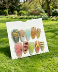 Summer 3D Starfish Almond Press On Nails