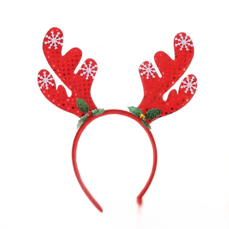Christmas Hair Accessories Set, Santa Snowman Reindeer Headband Bow Snowflake Hair Clips for Holiday Party
