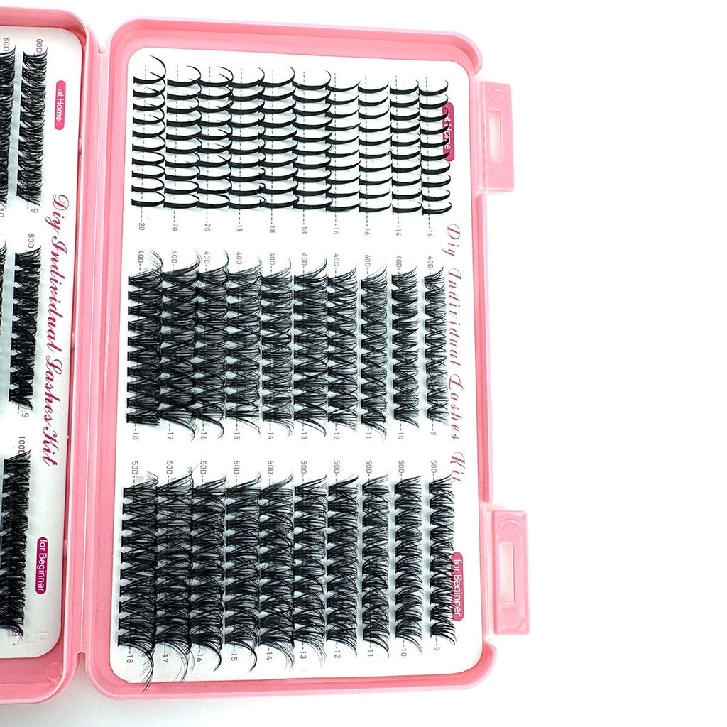 600 Clusters Spike False Eyelashes, 100D Wispy Fairy Eye Lash Extensions For DIY Lash Looks
