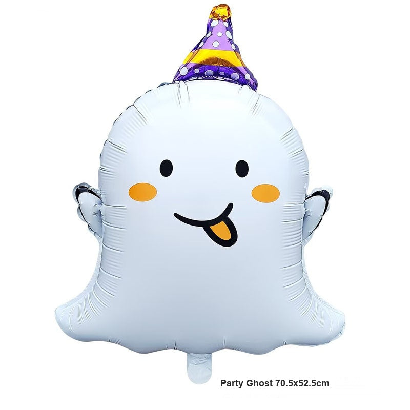 Large Ghost Foil Balloon Halloween Party Decorations Floating Hand Held Aluminum Balloon