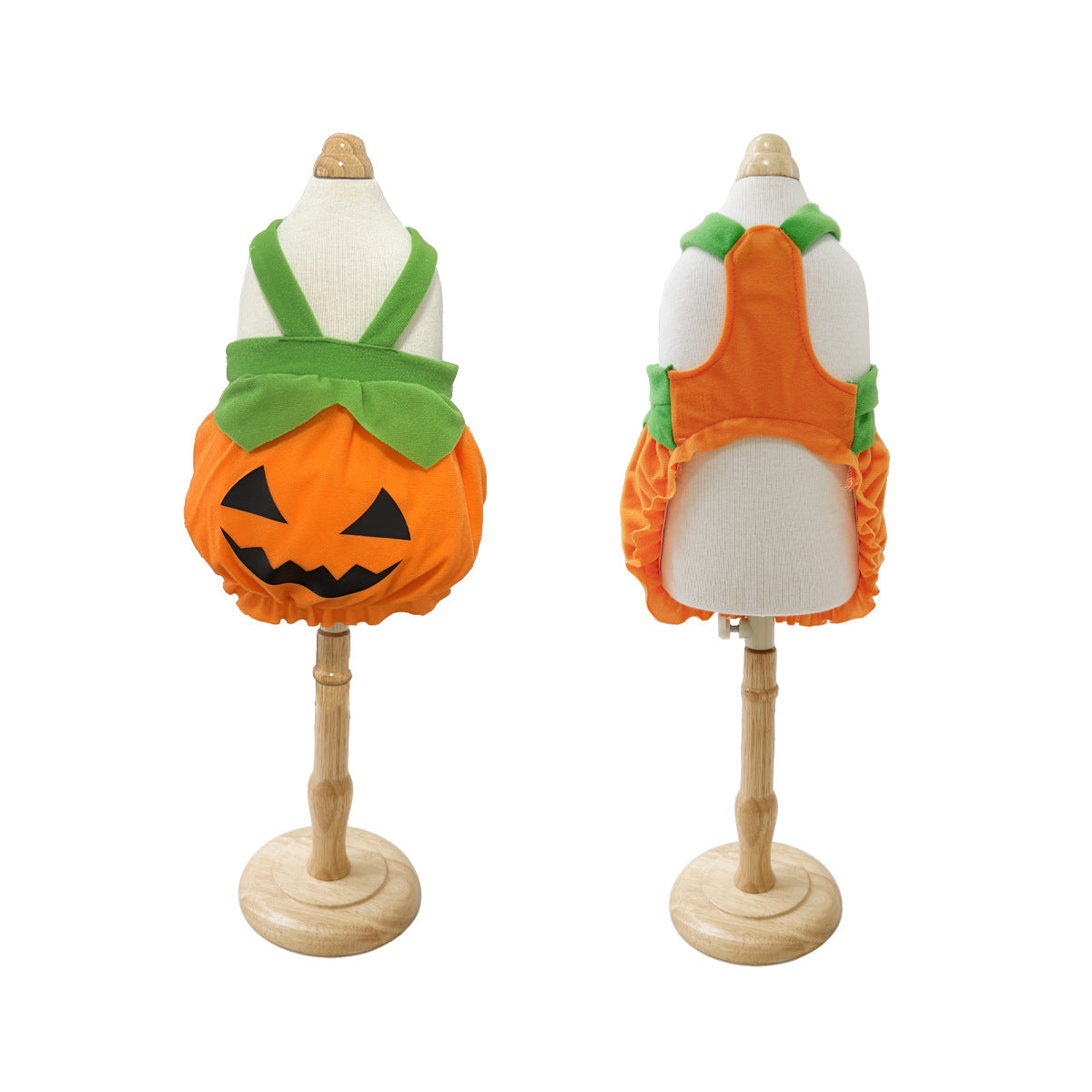 Pumpkin Pet Dress Costume, Funny Halloween Outfit for Teddy Bichon Small Dogs and Cats