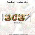 Gingerbread Christmas Static Window Clings, Holiday Glass Decorations for Living Room