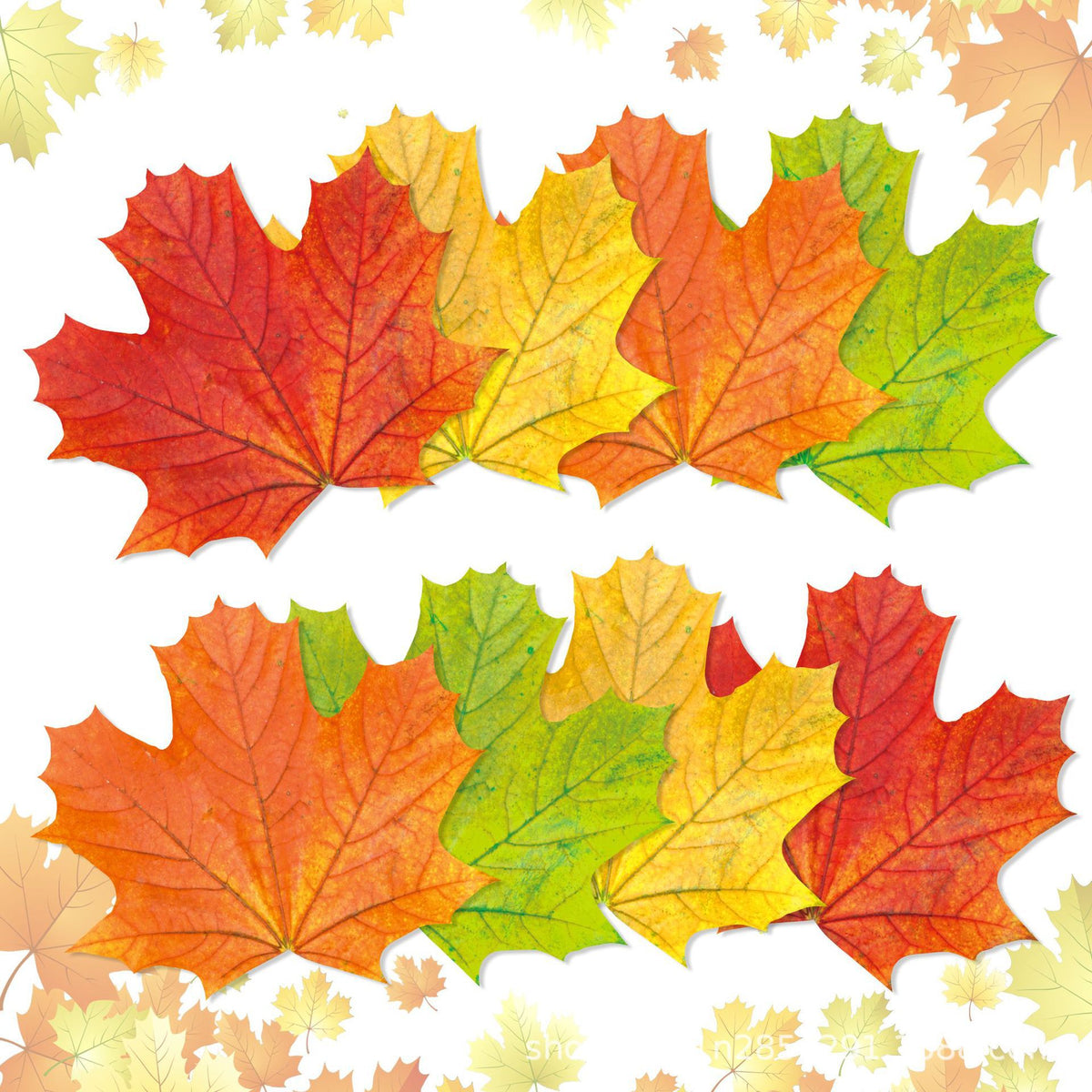 Thanksgiving Maple Leaf Party Paper Placemats, Disposable Table Mats for Baby Shower Birthday