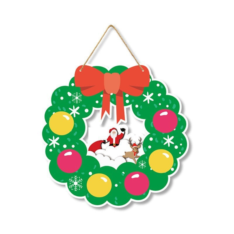 Christmas Letter Banner Pennant, Paper Hanging Flag Garland for Holiday Party Decorations