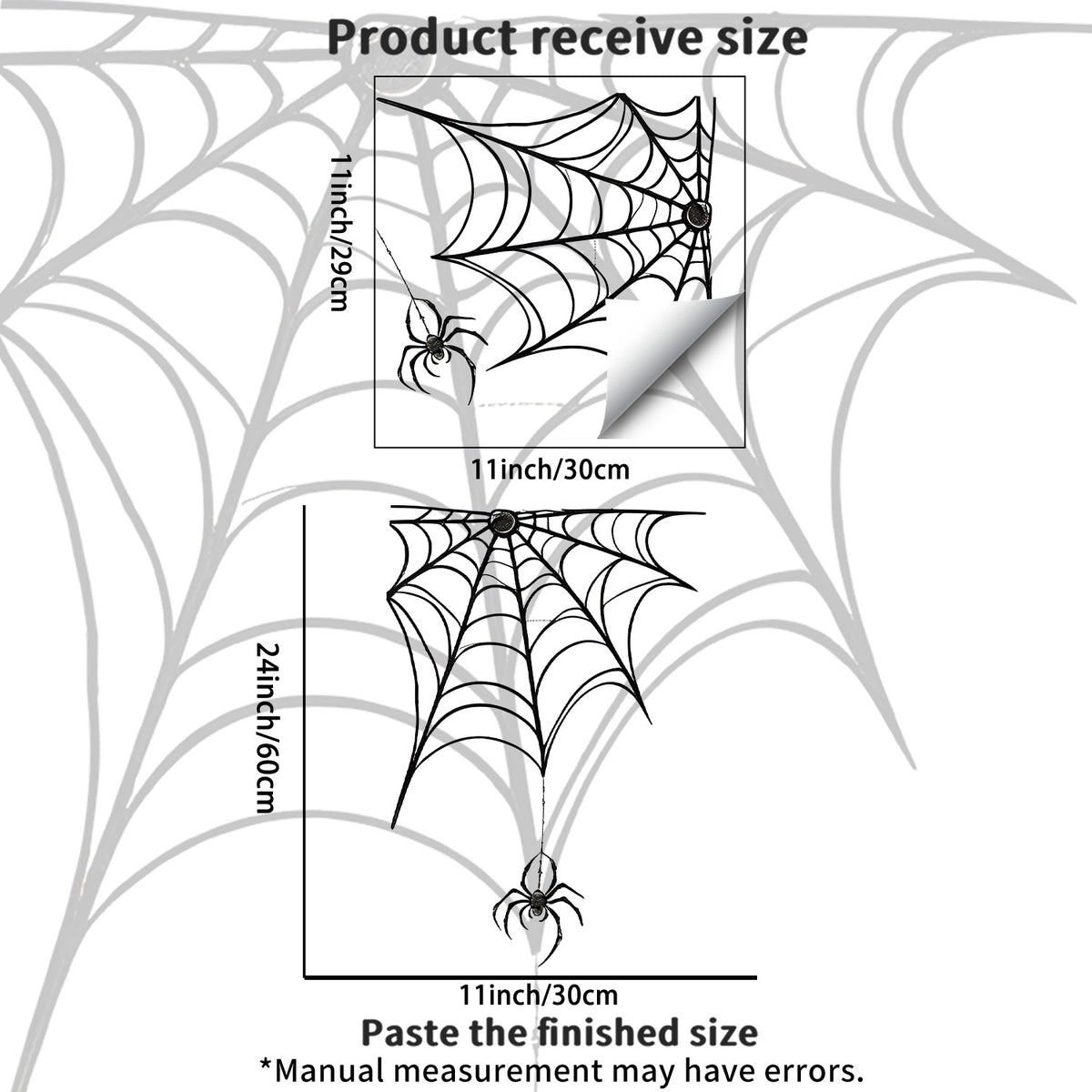 Halloween Spider And Black Cat Static Window Stickers, No Glue Removable Decorations For Bedroom Living Room Balcony Windows