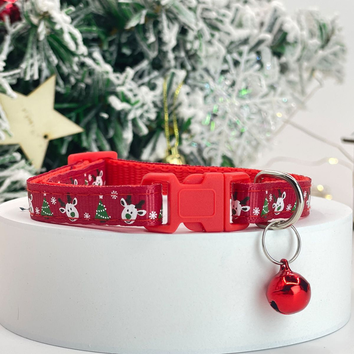 Christmas Pet Collar Bells Necklace for Cats and Dogs, Holiday Bell Collar for Small Medium Pets