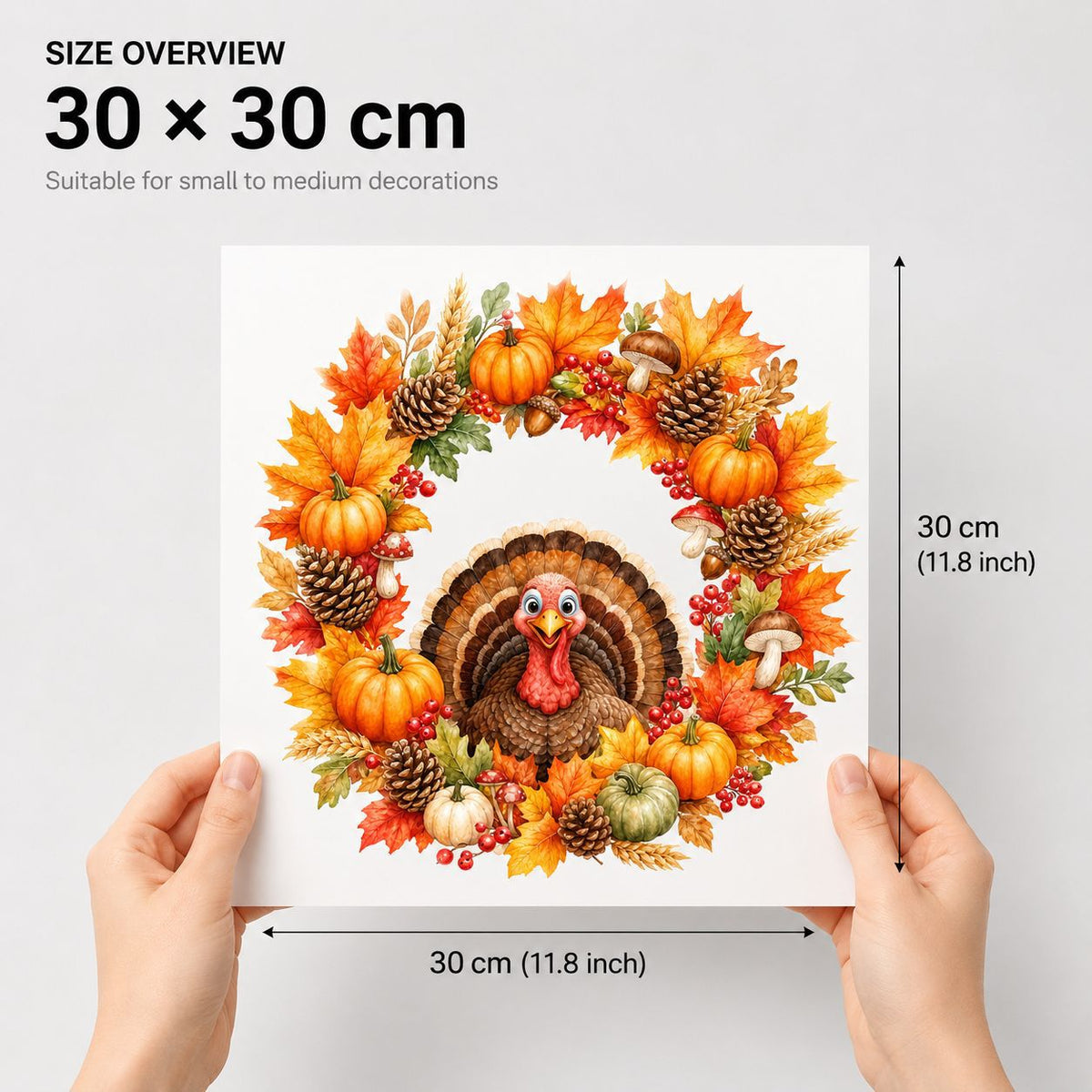 Thanksgiving Maple Leaf Turkey Wall Stickers PVC Window Clings Fall Home Glass Decor