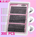 600 Clusters Spike False Eyelashes, 100D Wispy Fairy Eye Lash Extensions For DIY Lash Looks