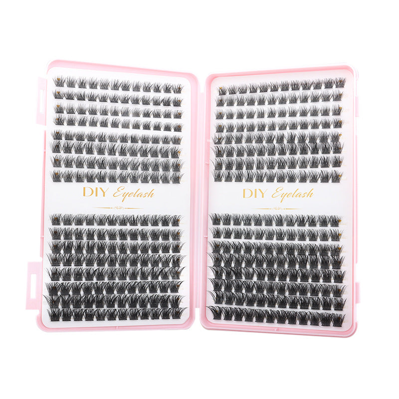 Lash Book Cluster False Eyelashes, Natural Fluffy Wispy Segmented Lashes for Beginners