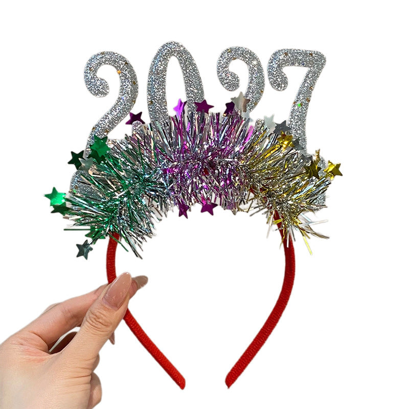 Number Headbands for Christmas New Year Party, Photo Prop Headwear for Kids and Adults