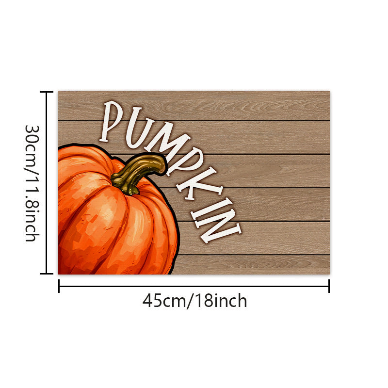 Fall Maple Leaf Fabric Placemats Heat Resistant Table Mats Family Dining Room Decor