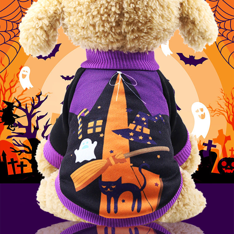 Christmas Pet Costume for Dogs and Cats, Funny Two Legged Animal Outfit for Halloween Holiday