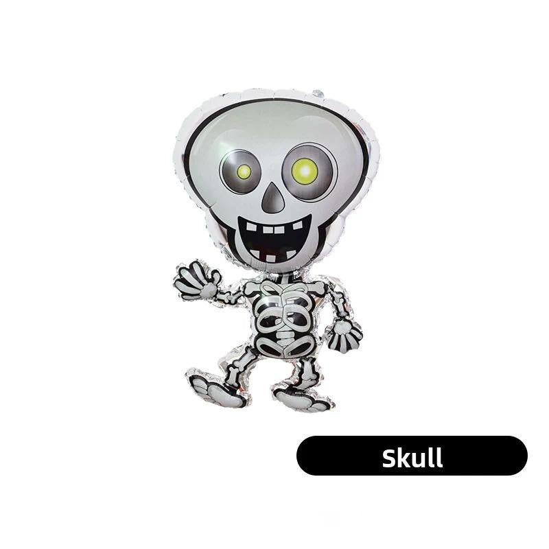 Halloween Foil Balloons, Spider Ghost Bat Aluminum Party Decoration Balloons For Spooky Celebrations