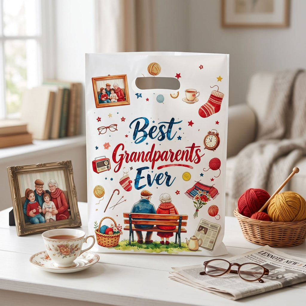 Grandparents Day Gift Bags Thank You Elderly Party Candy Bags Warm Favor Tote Bags