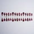 Halloween 3D Gel Blood Drip Dark Gothic Press On Nails, Finished False Nails