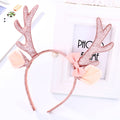 Kids Cartoon Headband, Creative Bow Antler Hair Hoop For Christmas Holiday Party Hair Accessories