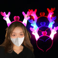 Glowing Reindeer Antler Headband, Fluorescent Christmas Hair Accessory For Kids Holiday Gifts And Decor