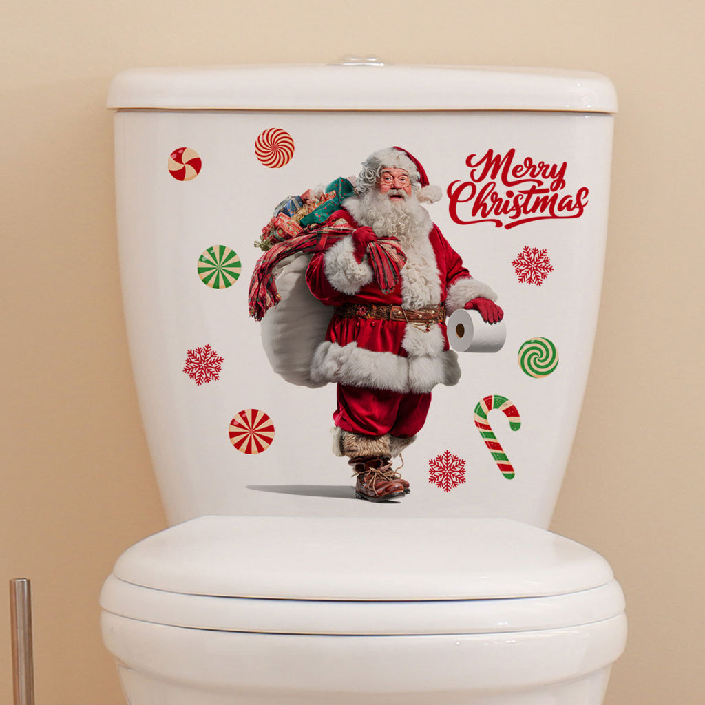 Christmas Static Cling Window Stickers, Festive Holiday Glass Decals for Home Celebration