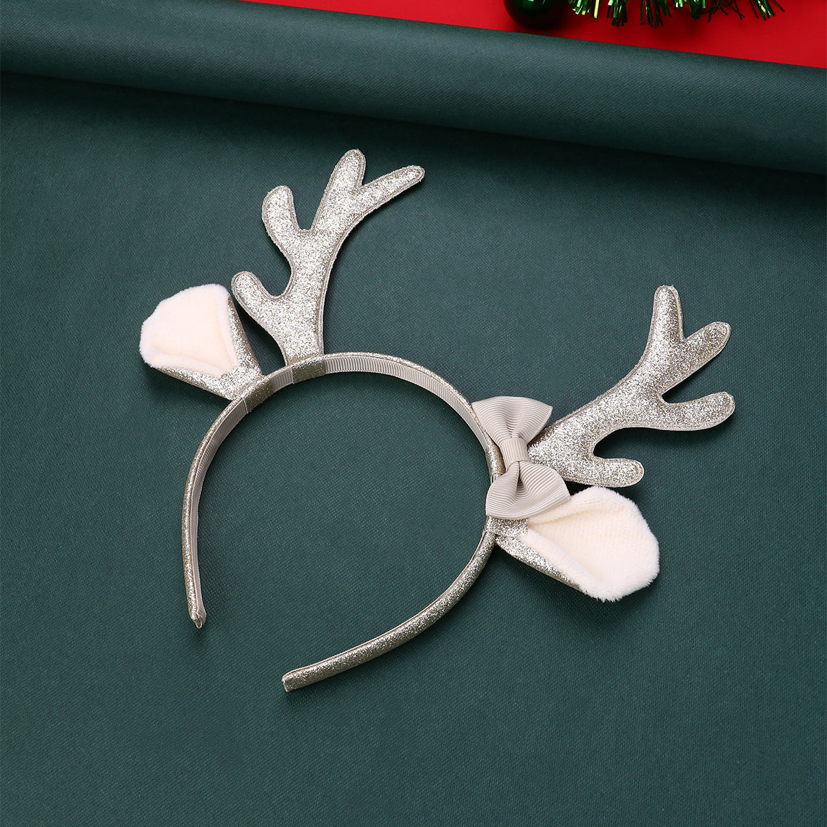 Kids Cartoon Headband, Creative Bow Antler Hair Hoop For Christmas Holiday Party Hair Accessories
