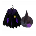 Halloween Kids Witch Cape Costume, Little Witch Cosplay Outfit for Boys and Girls