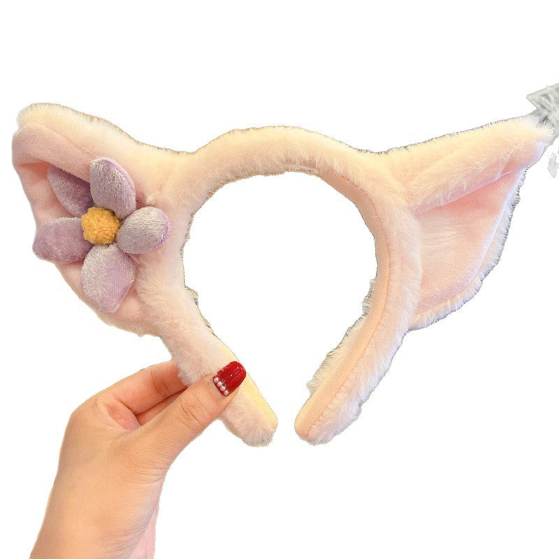 Cute Plush Headband For Girls Kids, Funny Chef Mouse Design High Crown Hair Hoop Accessory
