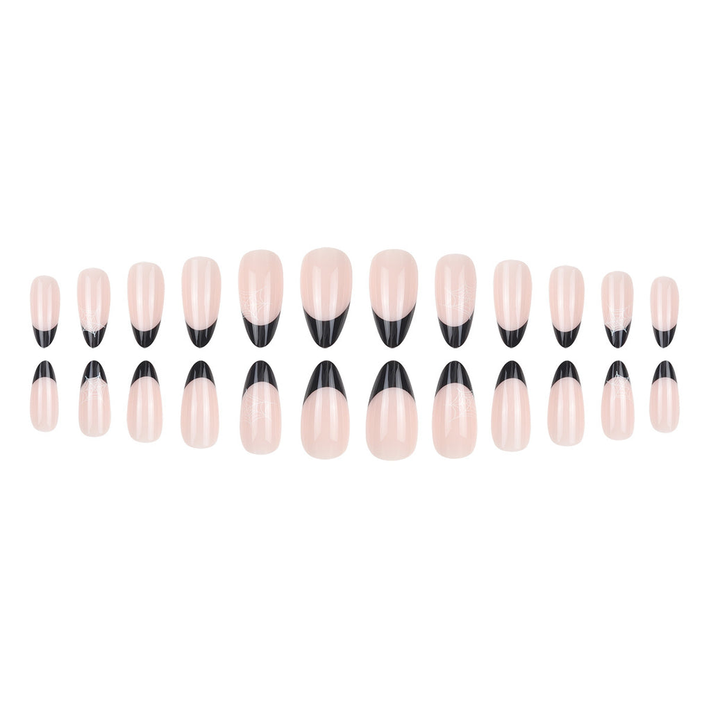 Halloween Press On Nails Set, Spooky False Nail Art for Party