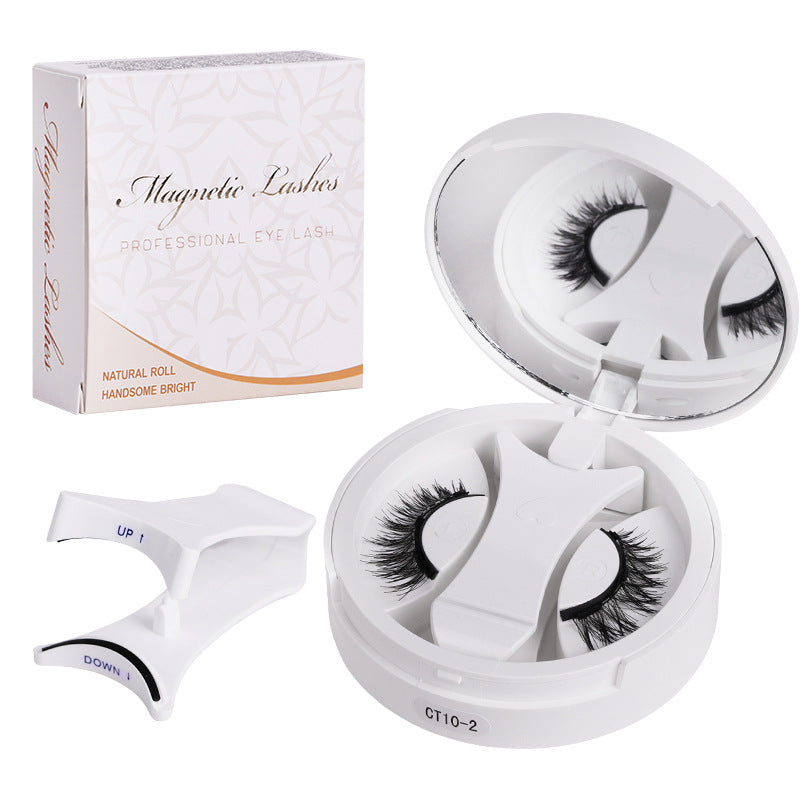 Magnetic False Lashes 3D Volume with Applicator Lash Case Portable Eyelash Kit Set