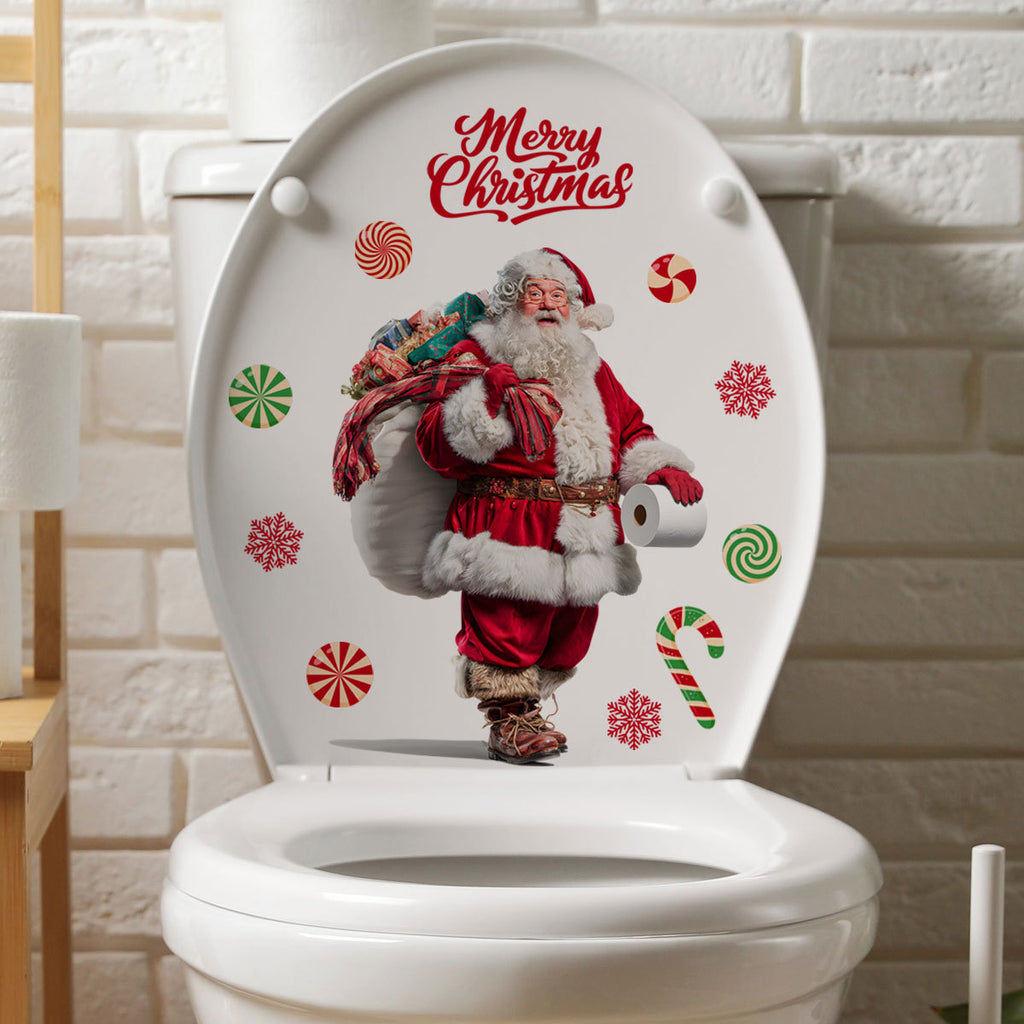 Christmas Static Cling Window Stickers, Festive Holiday Glass Decals for Home Celebration