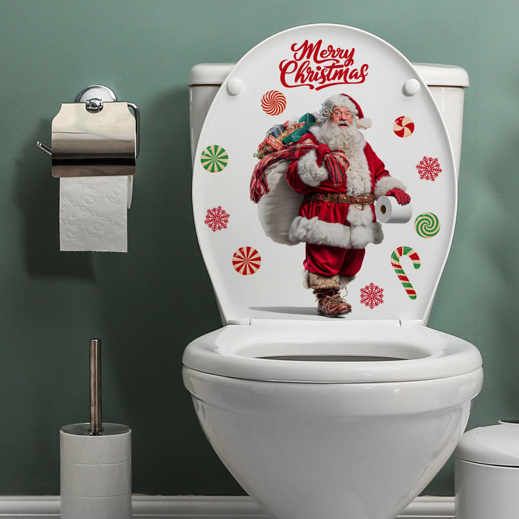 Christmas Static Cling Window Stickers, Festive Holiday Glass Decals for Home Celebration