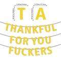 Friendsgiving Party Banner Funny Friends Gathering Decorations Bunting