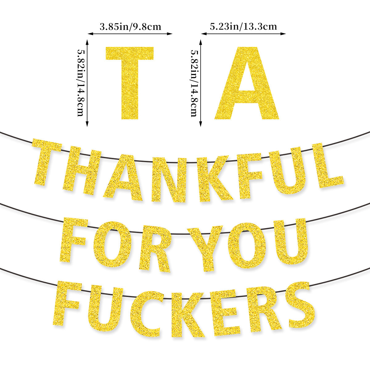 Friendsgiving Party Banner Funny Friends Gathering Decorations Bunting