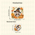 Fall Halloween Rabbit Static Window Clings, Glass Decoration Stickers for Storefront