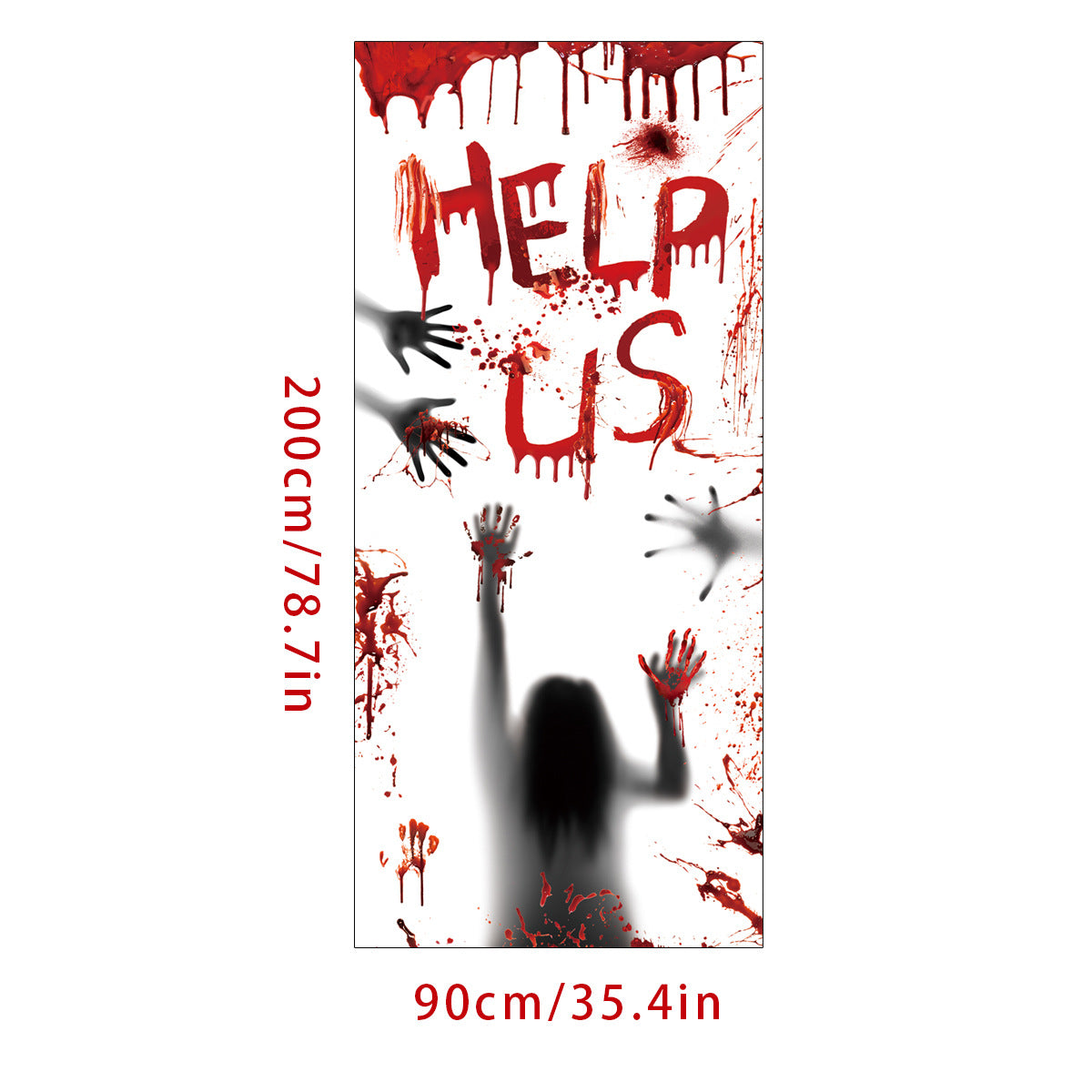 Halloween Sticker Decorations For Storefront Windows And Glass Doors, Scene Setting Wall Decals
