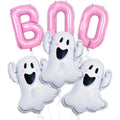 Halloween Foil Balloon Set, Ghost Pumpkin Spider And BOO Letter Balloons For Party Decorations