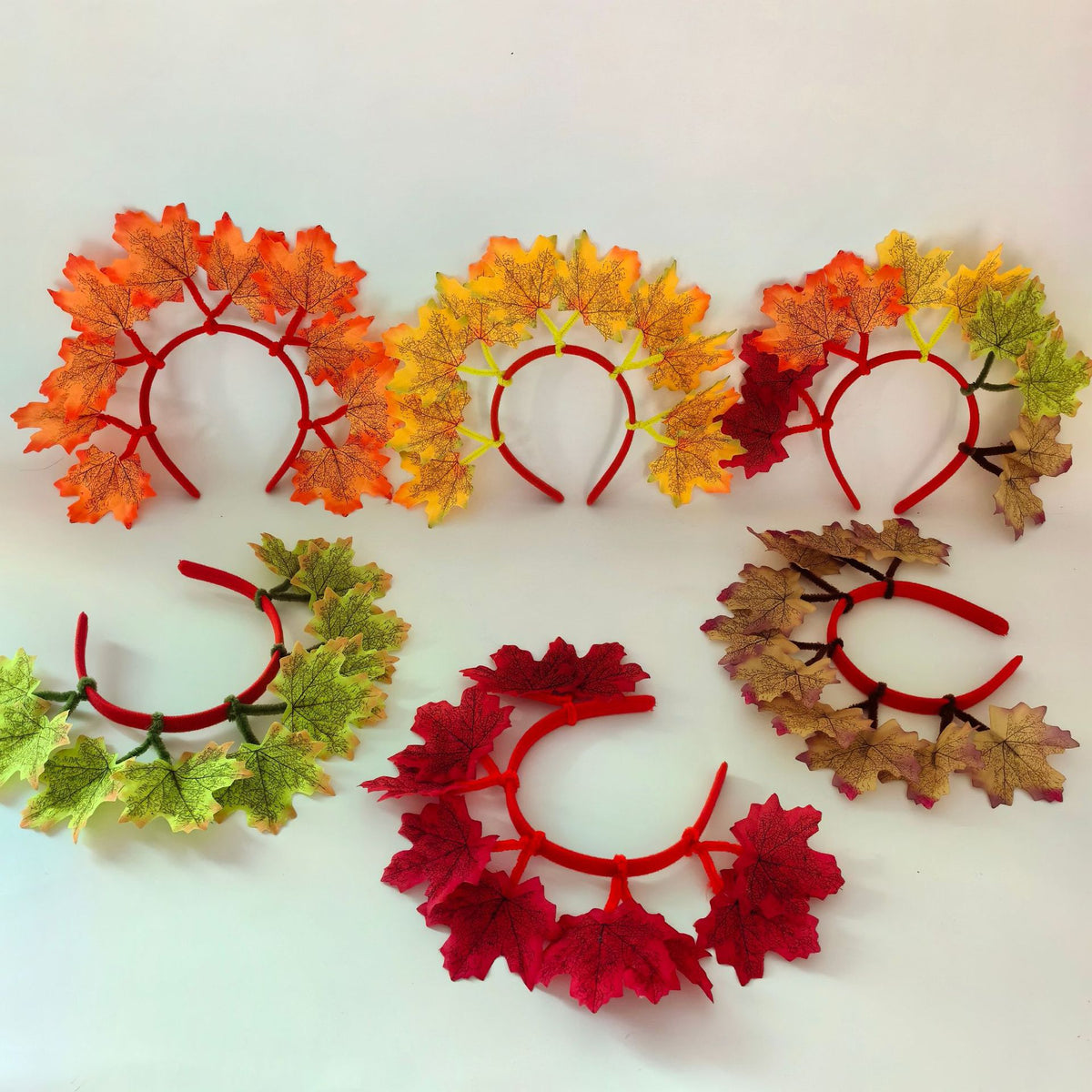 Fall Maple Leaf Headband Red Leaf Hair Accessory Harvest Festival Thanksgiving Party Headpiece