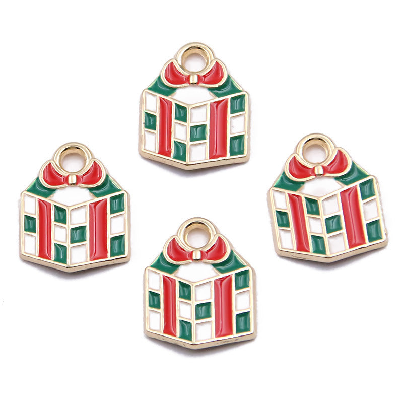 25 Pack Christmas Charm Pendants, Snowflake Tree Santa DIY Jewelry Craft Supplies